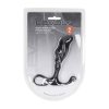 Rippled with Hard Loop Silicone Prostate Massager - L - Black